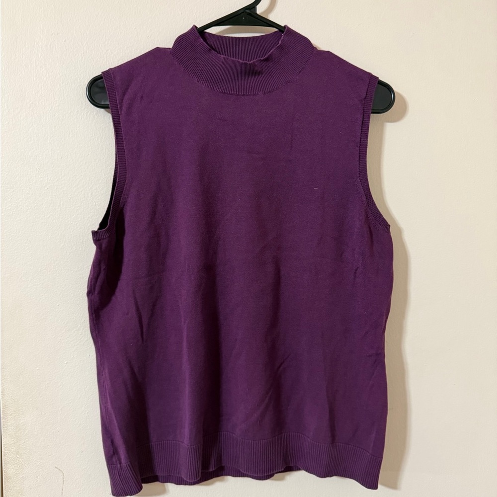 August Silk Rich Purple Tank Top